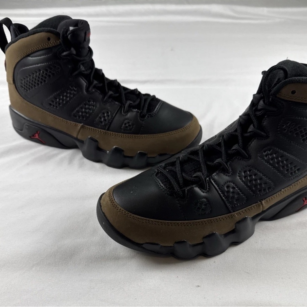 Jordan Retro 9 Olive 7Y 8.5W Basketball Shoes HV4574-030 🔥🔥🔥